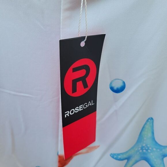 Rosegal Ladies Sleep Dress Cami Corals Double Strap Lace Trim Multicolor 0XL NWT - Picture 7 of 12